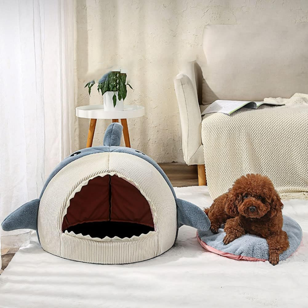 Blue Indoor Cotton Pet Mat Soft Cushion Bed for Cats and Small Dogs
