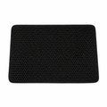 Black Double Layer Cat Litter Pad Waterproof Non Slip Pet Mat Easy Clean