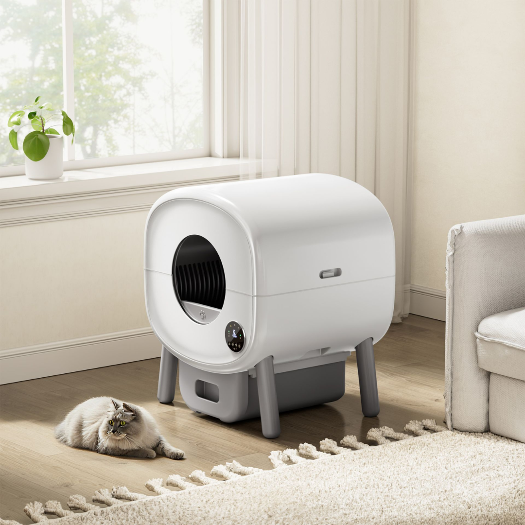 White / Light Grey Soft Cat Litter Box Liner Replacement Removable Mat for Cat Litter Box