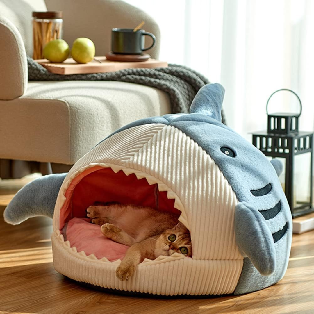 Blue Indoor Cotton Pet Mat Soft Cushion Bed for Cats and Small Dogs