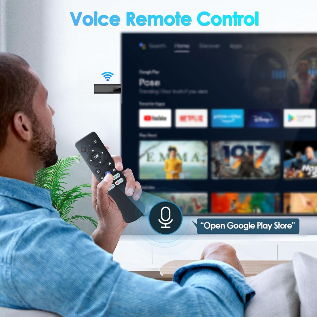 8K Smart TV Stick Android Media Player WiFi 5G USB Streaming Device with Remote