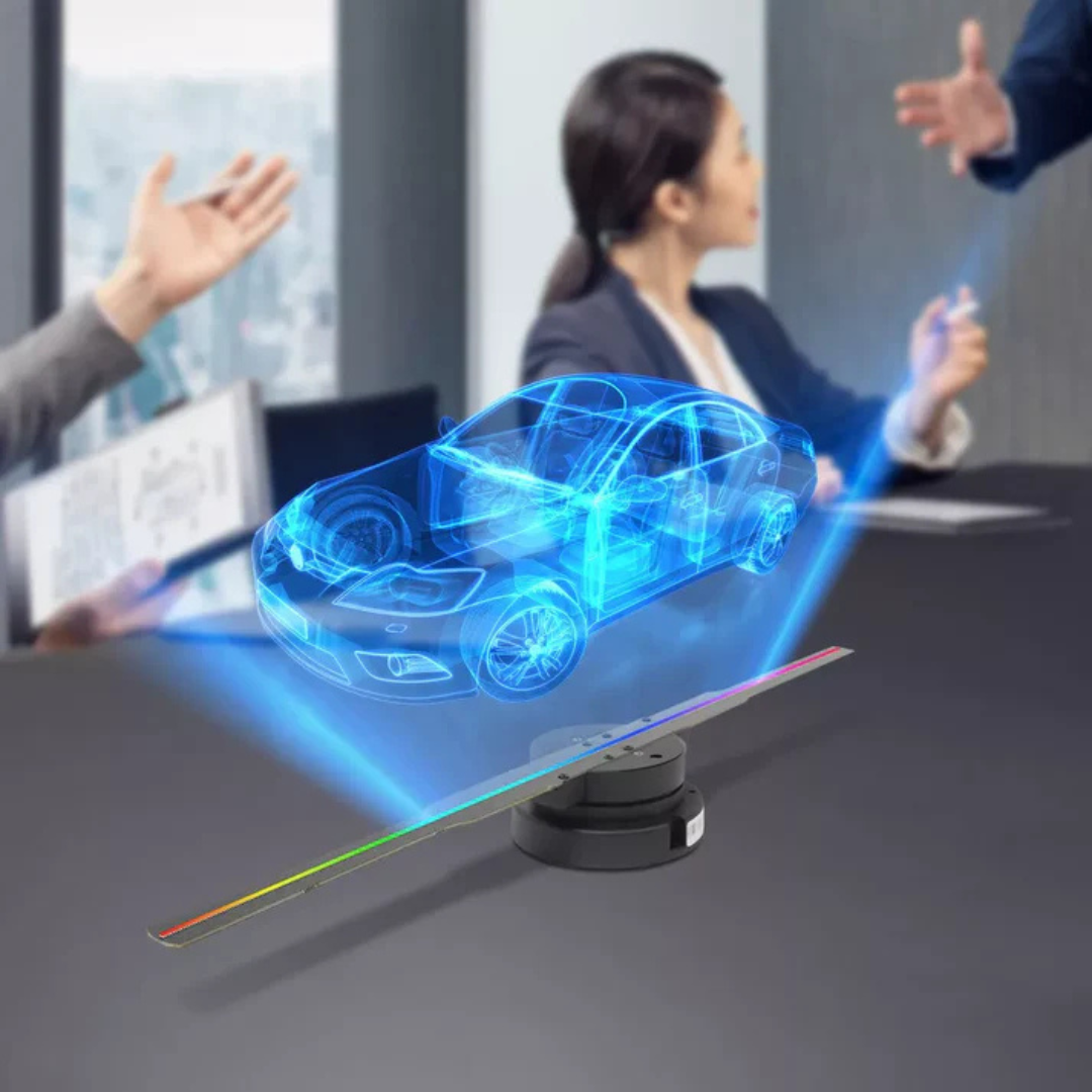 3D LED Hologram Display Fan 42cm WiFi Advertising Projector with Remote Control