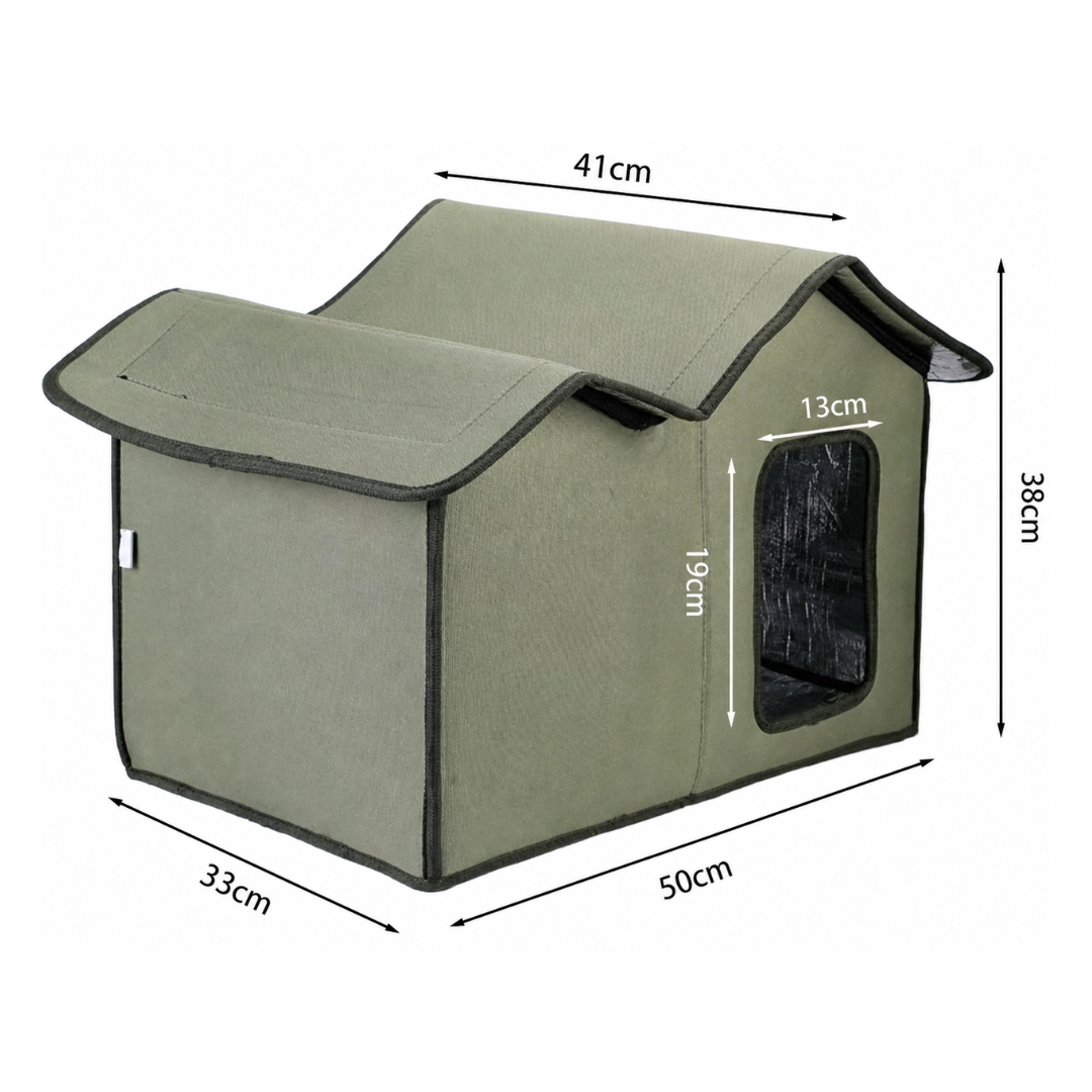 Portable Pet House Foldable Cat Shelter Indoor Outdoor Pet Tent for Cats and Small Dogs