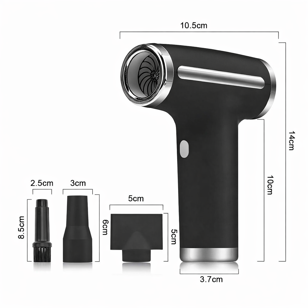 Portable Wireless Air Duster Rechargeable Handheld Cleaner High Speed Dust Blower