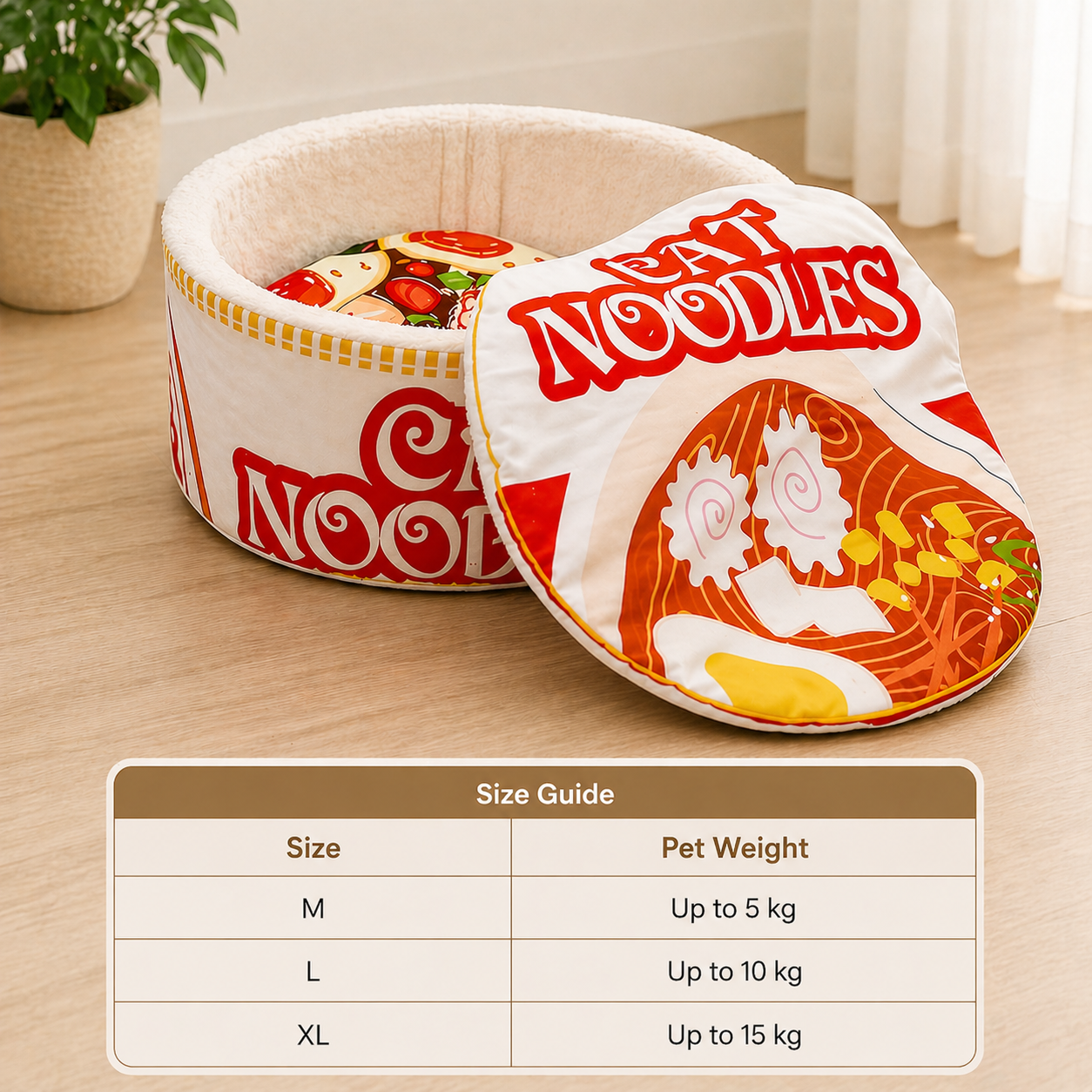 Red Semi Enclosed Plush Cat Bed Cartoon Pet Nest with Removable Cover for Cats