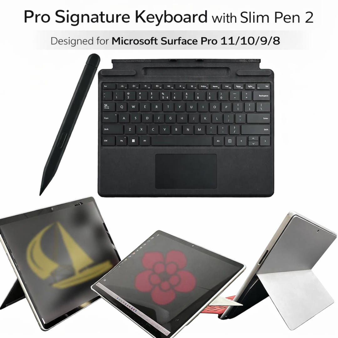 Magnetic Keyboard Case with Touchpad and Pen for Microsoft Surface Pro 8/9/X/10/11