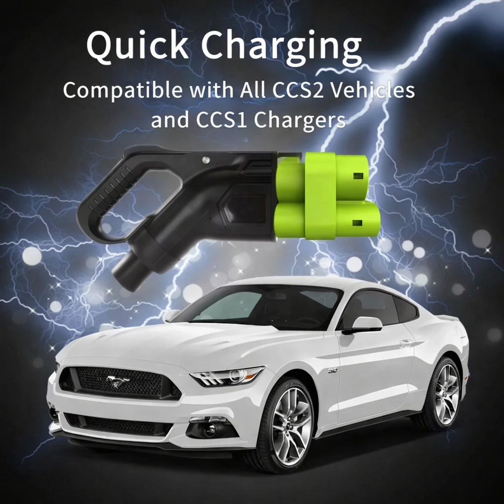 CCS1 to CCS2 Electric Vehicle Charging Adapter 250A 1000V Type 1 to Type 2 Connector
