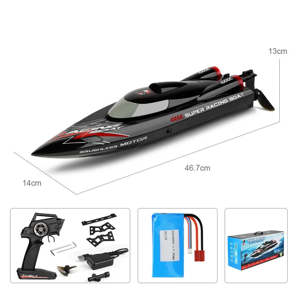 2.4GHz RC Speedboat with High Speed Motor and 150m Control Range
