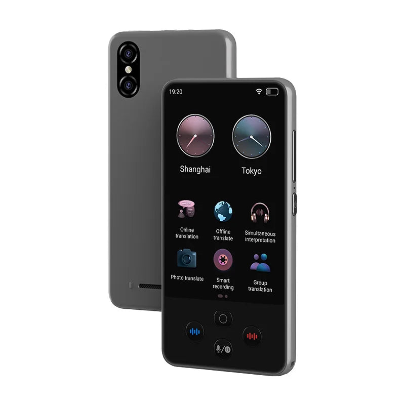 Smart Language Translator 4 Inch Touch Screen Voice Photo Offline Translation Device