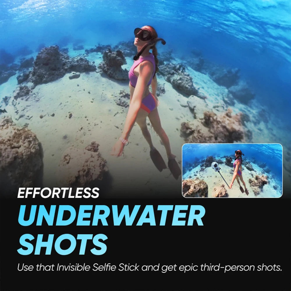 Waterproof Camera Dive Housing 50m Protective Case with Anti-Fog Pads and Mount Screw