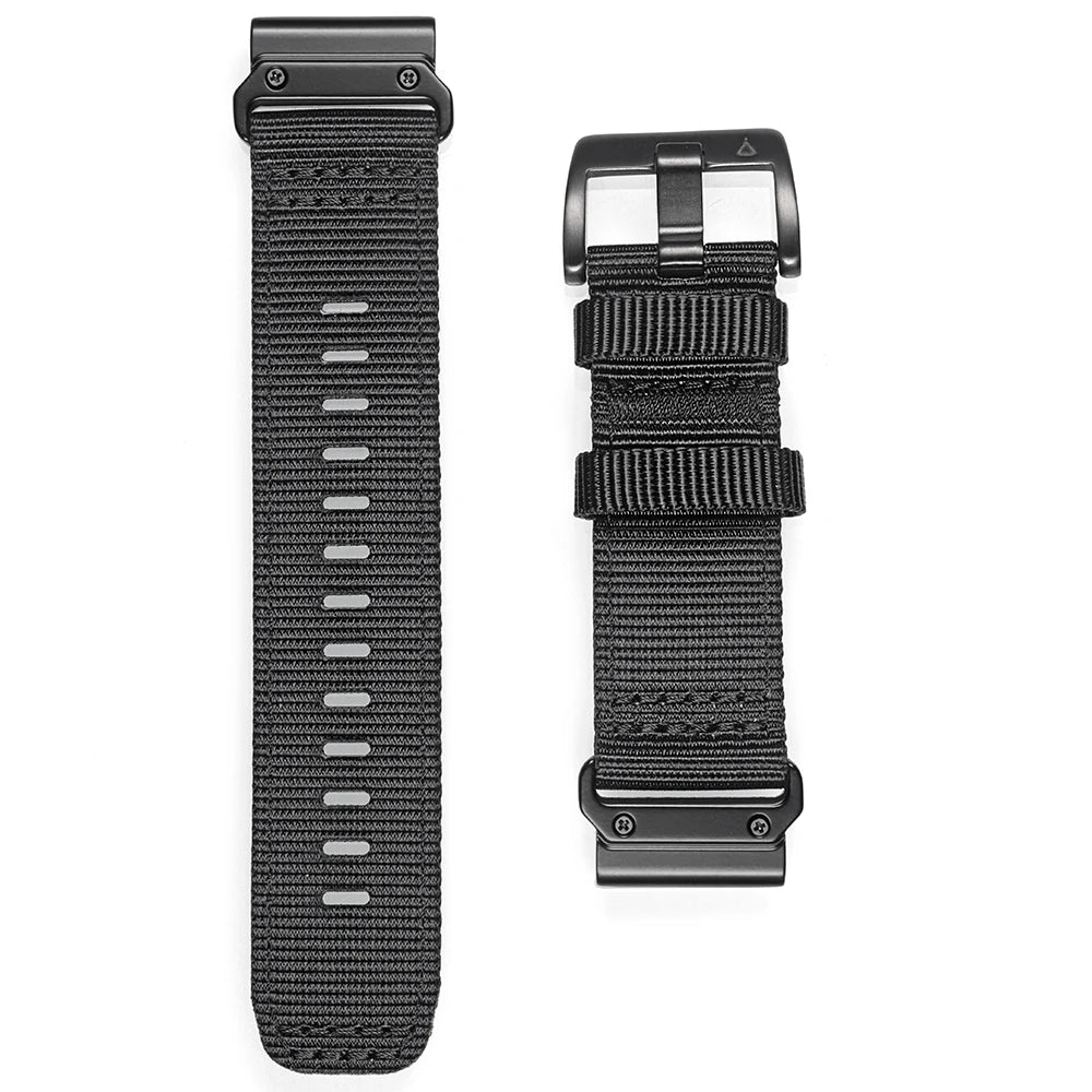 Quick Fit Nylon Watch Strap Compatible with Garmin Fenix Epix Tactix Adjustable Sports Band