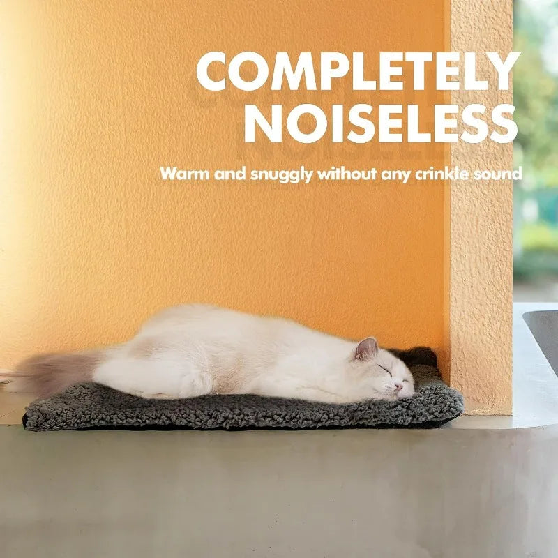 Gray Heat Reflective Pet Pad Non Electric Thermal Mat Anti Slip for Cats & Dogs