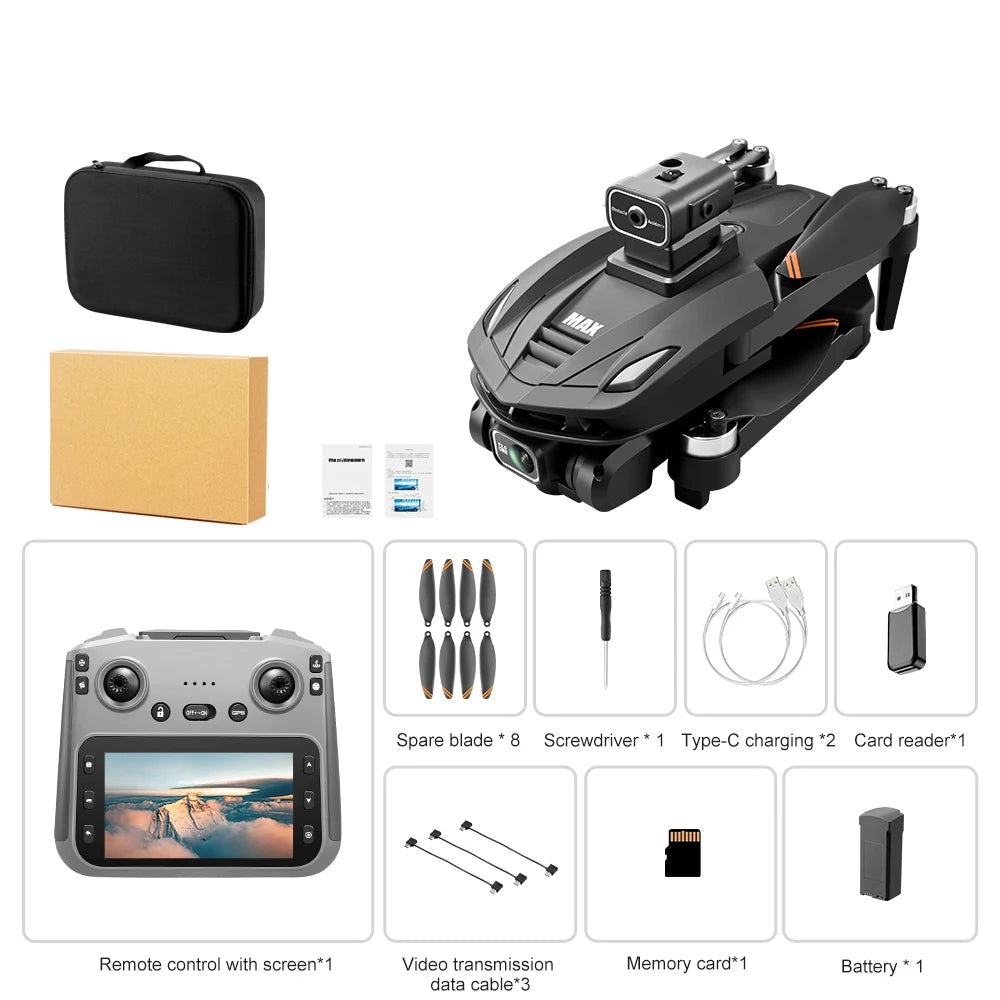 Foldable GPS Drone with Camera Screen Remote Control FPV Quadcopter