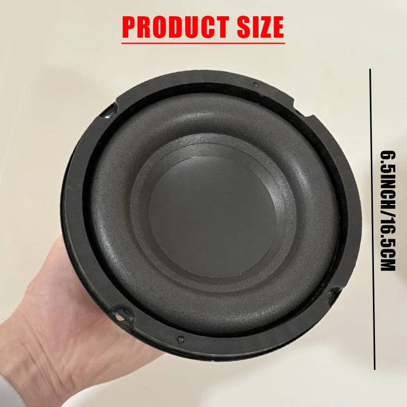 Universal 6.5 Inch Car Subwoofer 200W 4 Ohm Audio Bass Speaker for Vehicle Sound System