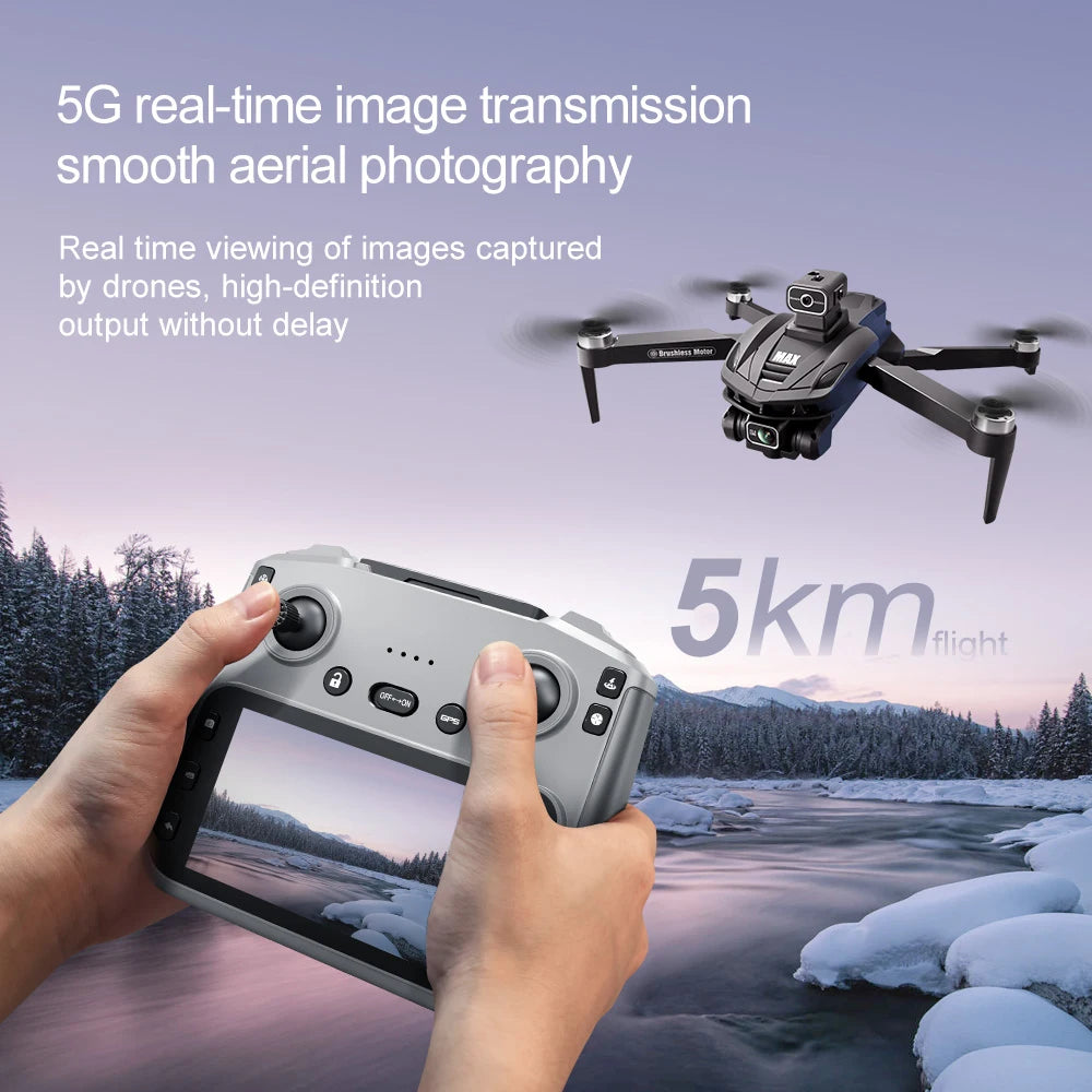 Foldable GPS Drone with Camera Screen Remote Control FPV Quadcopter
