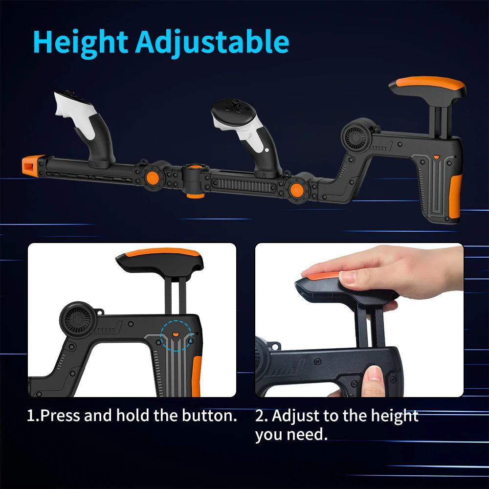 VR Controller Grip Stock Magnetic Gaming Accessory for Improved Handling and Support