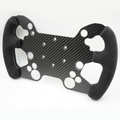 320mm Sim Racing Steering Wheel Carbon Fiber Style Lightweight Wheel for Simulator Setup