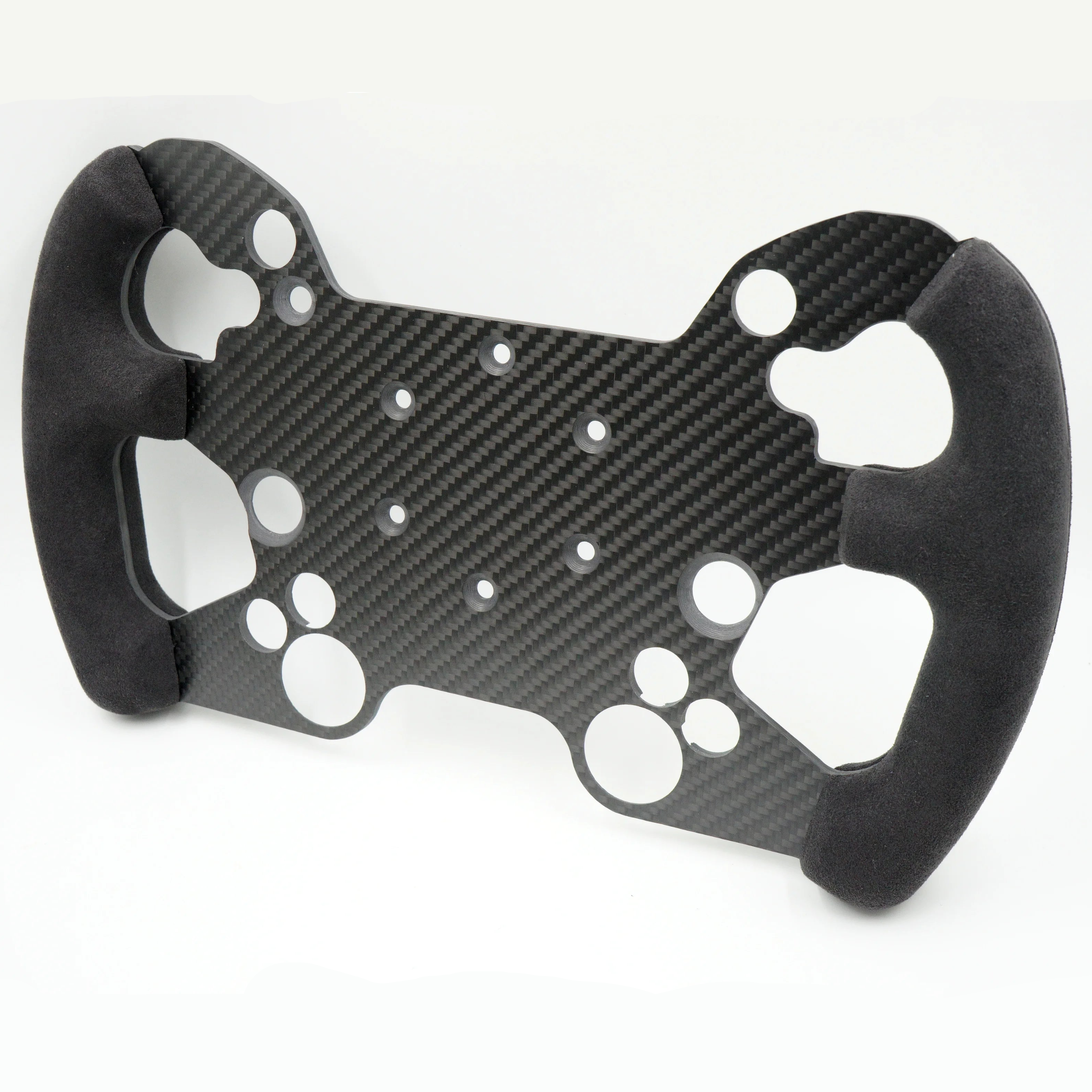 320mm Sim Racing Steering Wheel Carbon Fiber Style Lightweight Wheel for Simulator Setup
