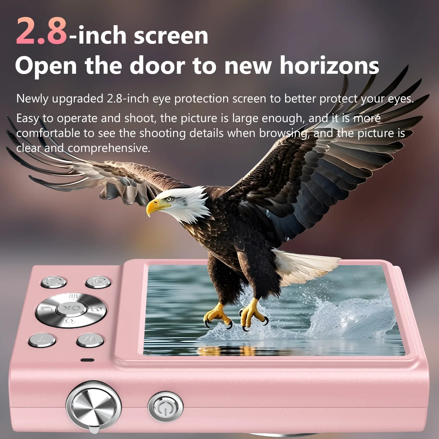 4K Digital Camera with Autofocus 16X Zoom and 2.8 Inch Screen for Photography and Video
