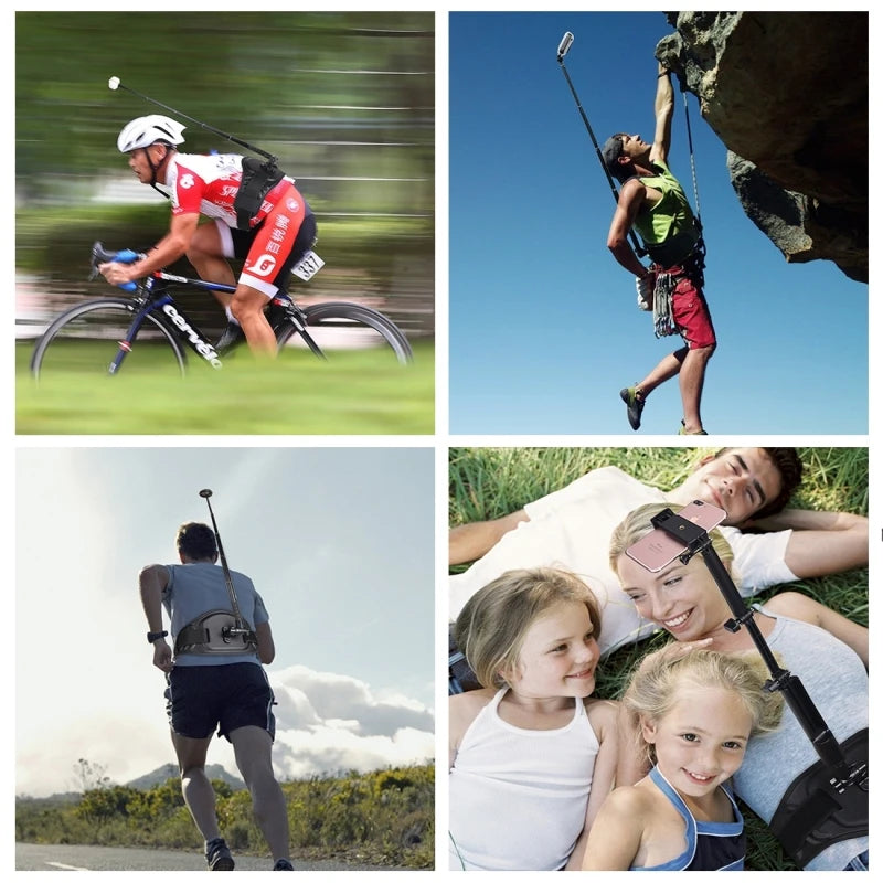 Adjustable Waist Belt Mount for Action Cameras EVA Strap Hands Free Holder