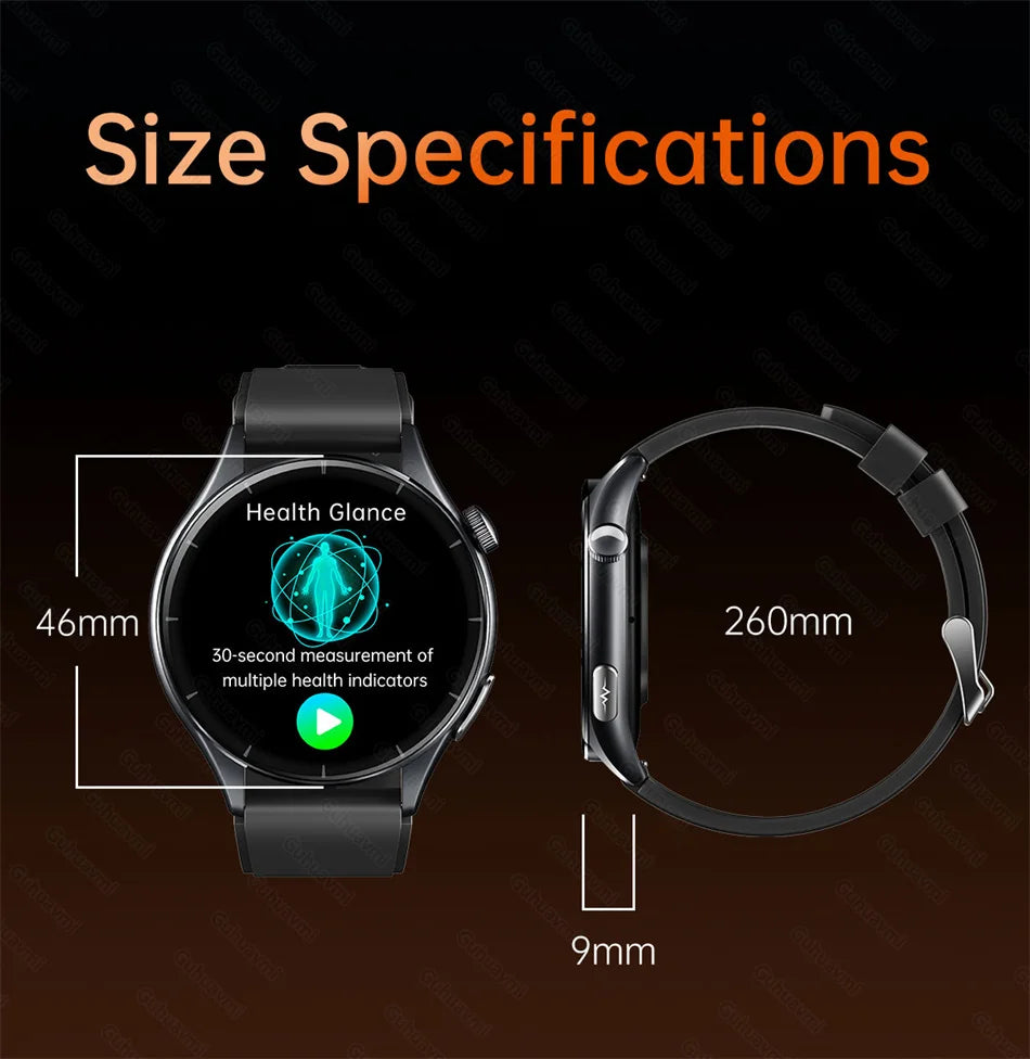 Multi Function Smart Watch AMOLED Screen Bluetooth Call NFC Activity Tracker Waterproof