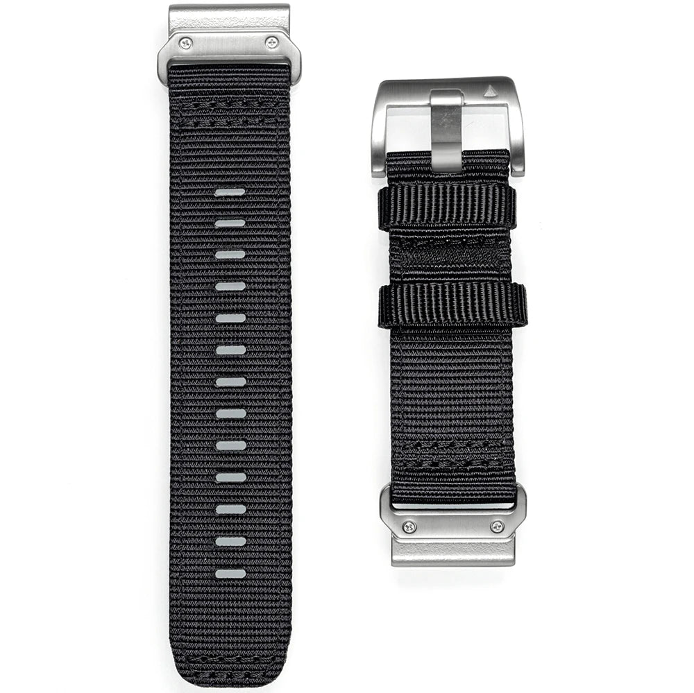 Quick Fit Nylon Watch Strap Compatible with Garmin Fenix Epix Tactix Adjustable Sports Band