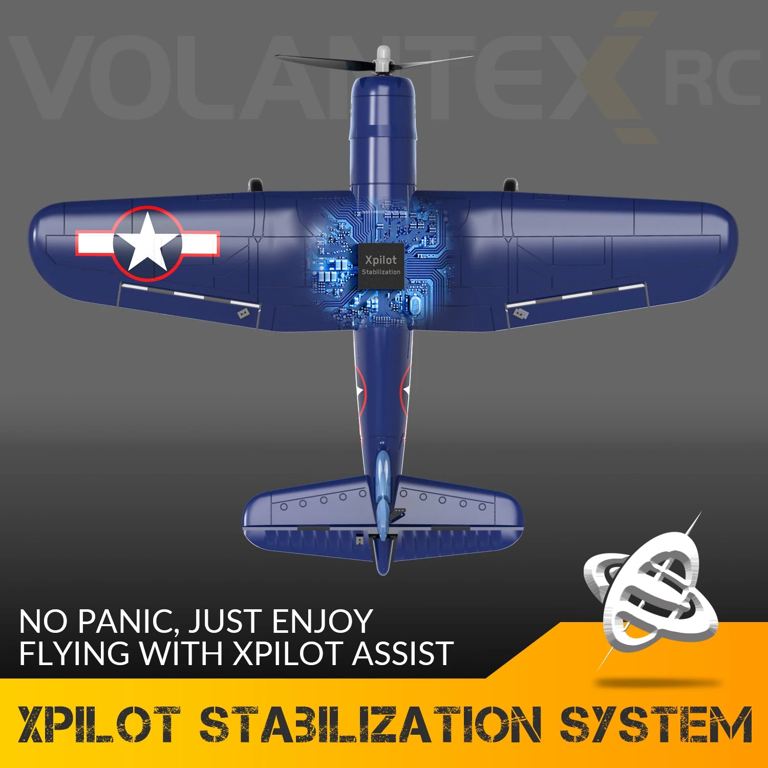 2.4GHz RC Airplane with Gyroscope Stabilization, 4 Channel Control and 400mm Wingspan