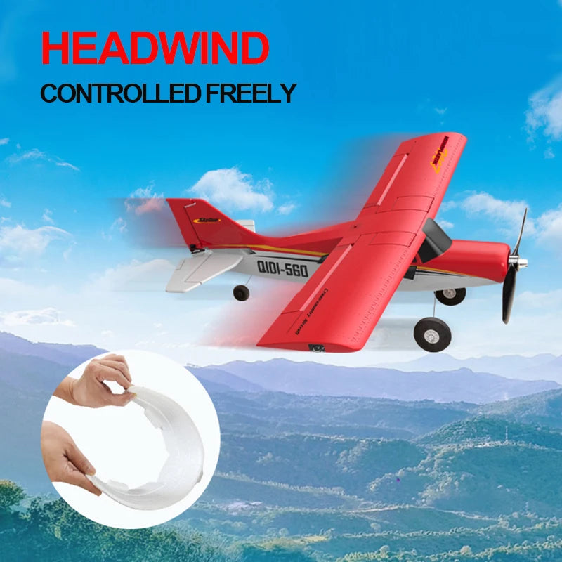 4 Channel Remote Control Airplane Brushless Motor 200m Range RC Aircraft