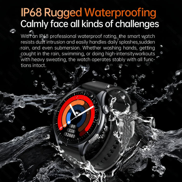 Multi Function Smart Watch AMOLED Screen Bluetooth Call NFC Activity Tracker Waterproof