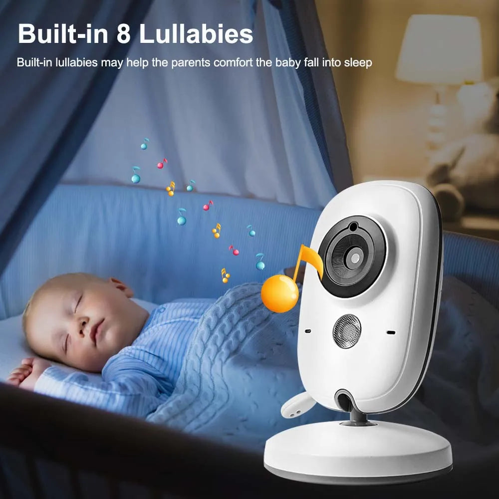 Wireless 3.5" Video Monitor with Two-Way Talk and Adjustable Camera Angle