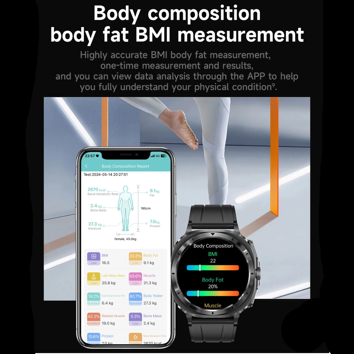 AMOLED 1.43 Inch Smart Watch Bluetooth Call NFC Multi-Sport Tracker IP68 Waterproof