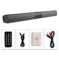 Portable Bluetooth 5.3 Soundbar Stereo Speaker with Remote Control and AUX TF Input