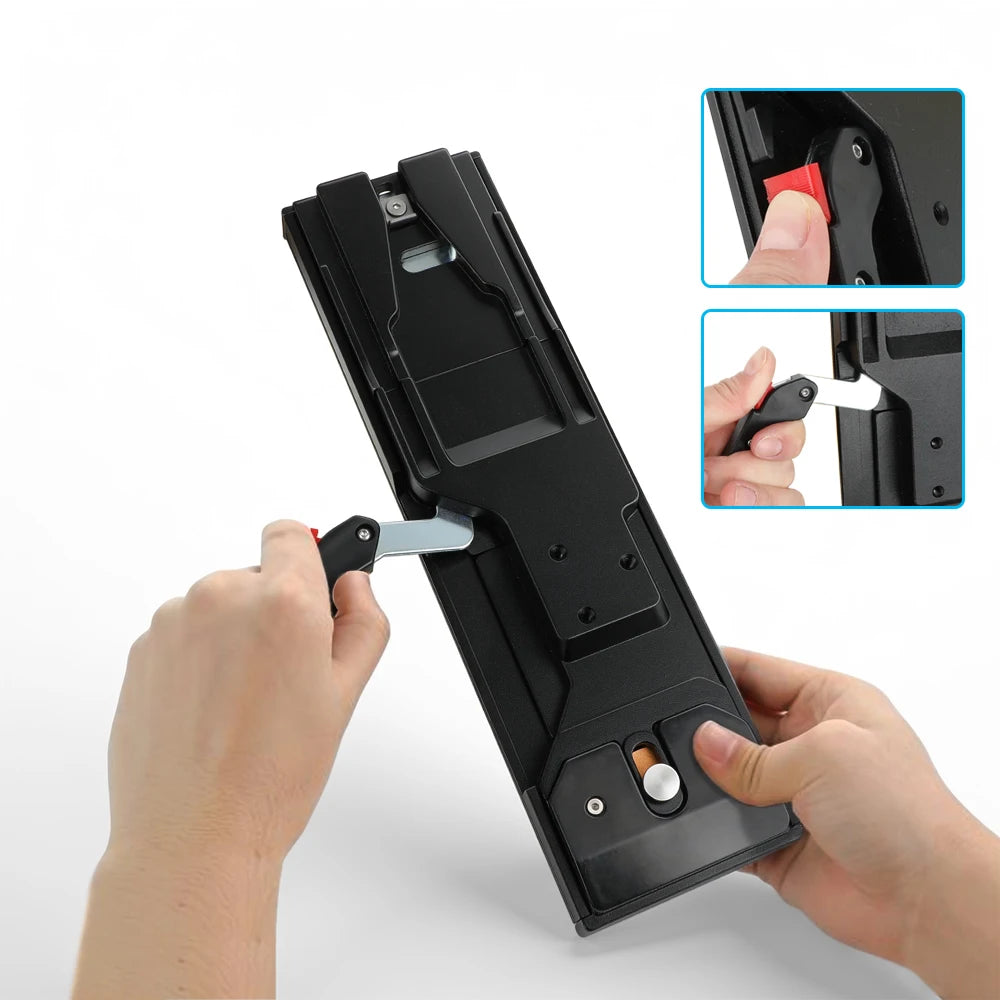 Heavy Duty VCT-14 Tripod Mount Plate with Quick Release Lock for Video Camera Rigs