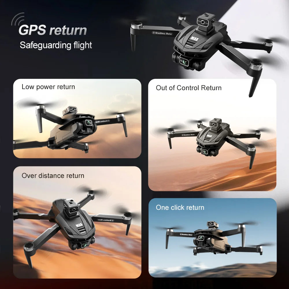 Foldable GPS Drone with Camera Screen Remote Control FPV Quadcopter