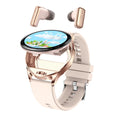 2-in-1 Smartwatch with Wireless Earbuds 1.39" Bluetooth Fitness Tracker Call Music Waterproof