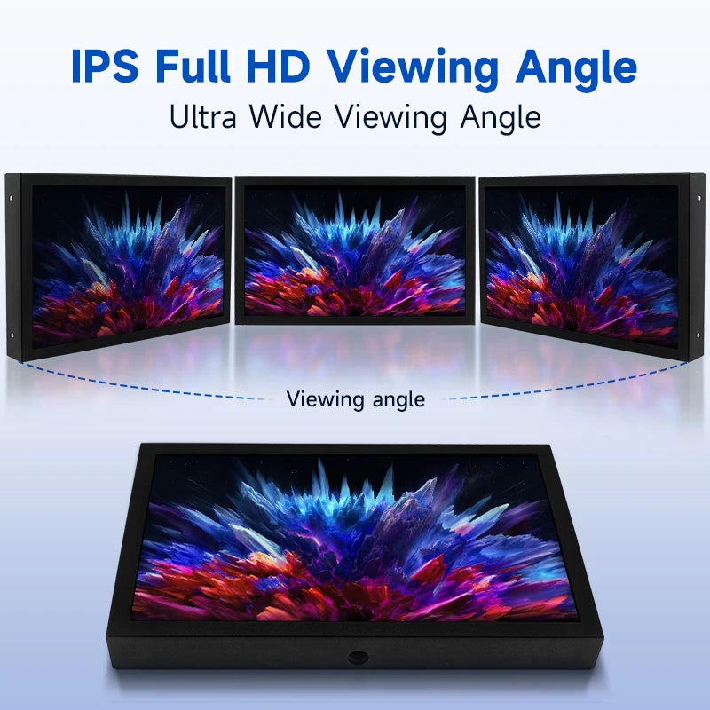 7 Inch Portable Display IPS Monitor HDMI VGA AV Input with Stand