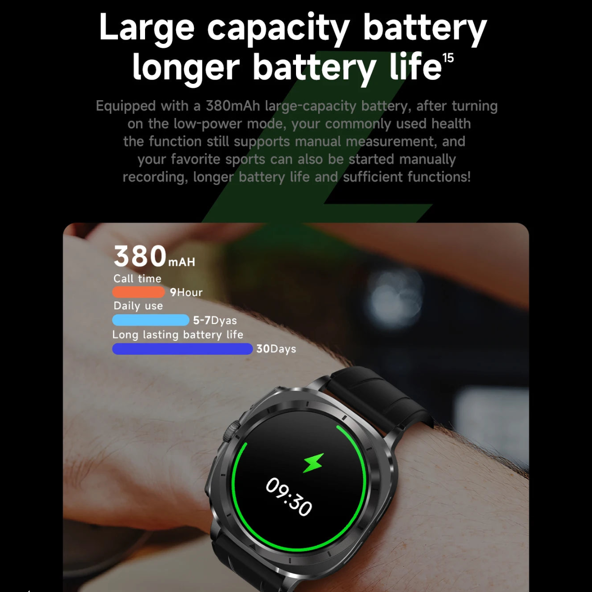 AMOLED 1.43 Inch Smart Watch Bluetooth Call NFC Multi-Sport Tracker IP68 Waterproof