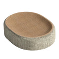 Cat Scratching Pad Oval Sisal Scratcher Bed with Lounge Design for Indoor Cats