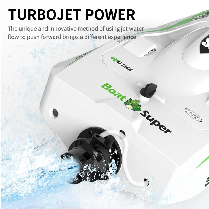 High Speed RC Boat 2.4GHz Remote Control Speedboat with Brushless Motor and 30km/h Top Speed