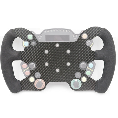 320mm Sim Racing Steering Wheel Carbon Fiber Style Lightweight Wheel for Simulator Setup
