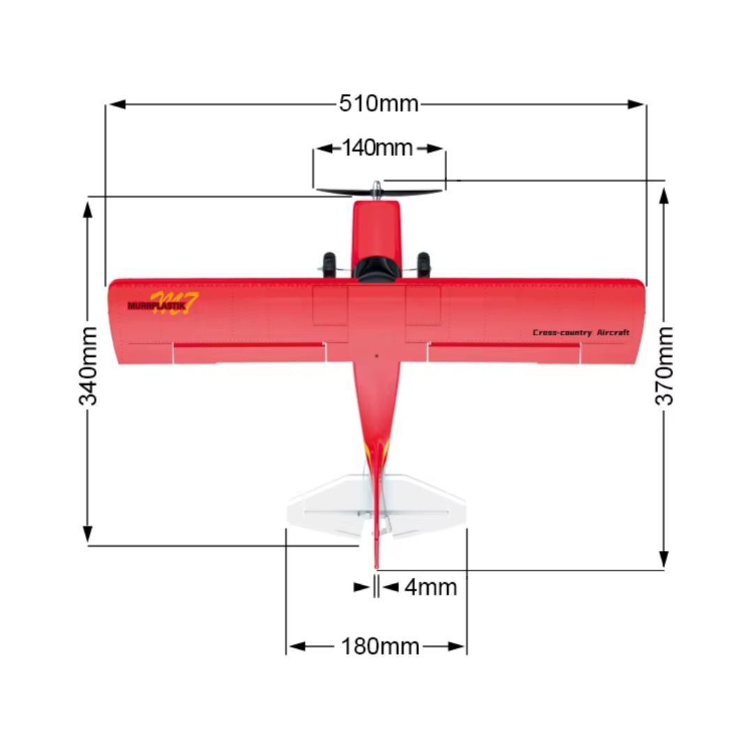 4 Channel Remote Control Airplane Brushless Motor 200m Range RC Aircraft