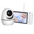5" Indoor Video Monitoring Camera with PTZ, 4X Zoom, 2-Way Audio and Temperature Sensor