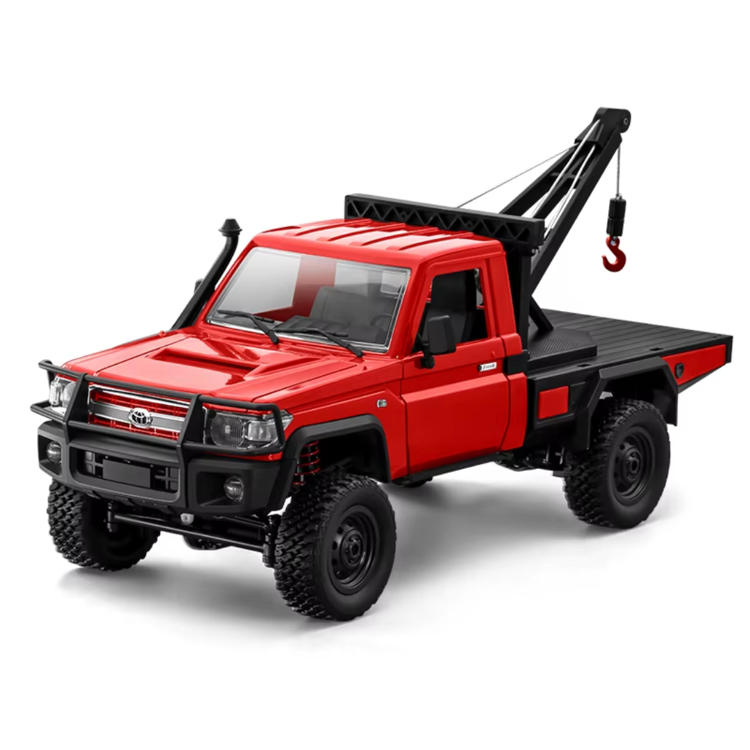 1/12 4WD RC Tow Truck with LED Lights and Functional Towing Hook