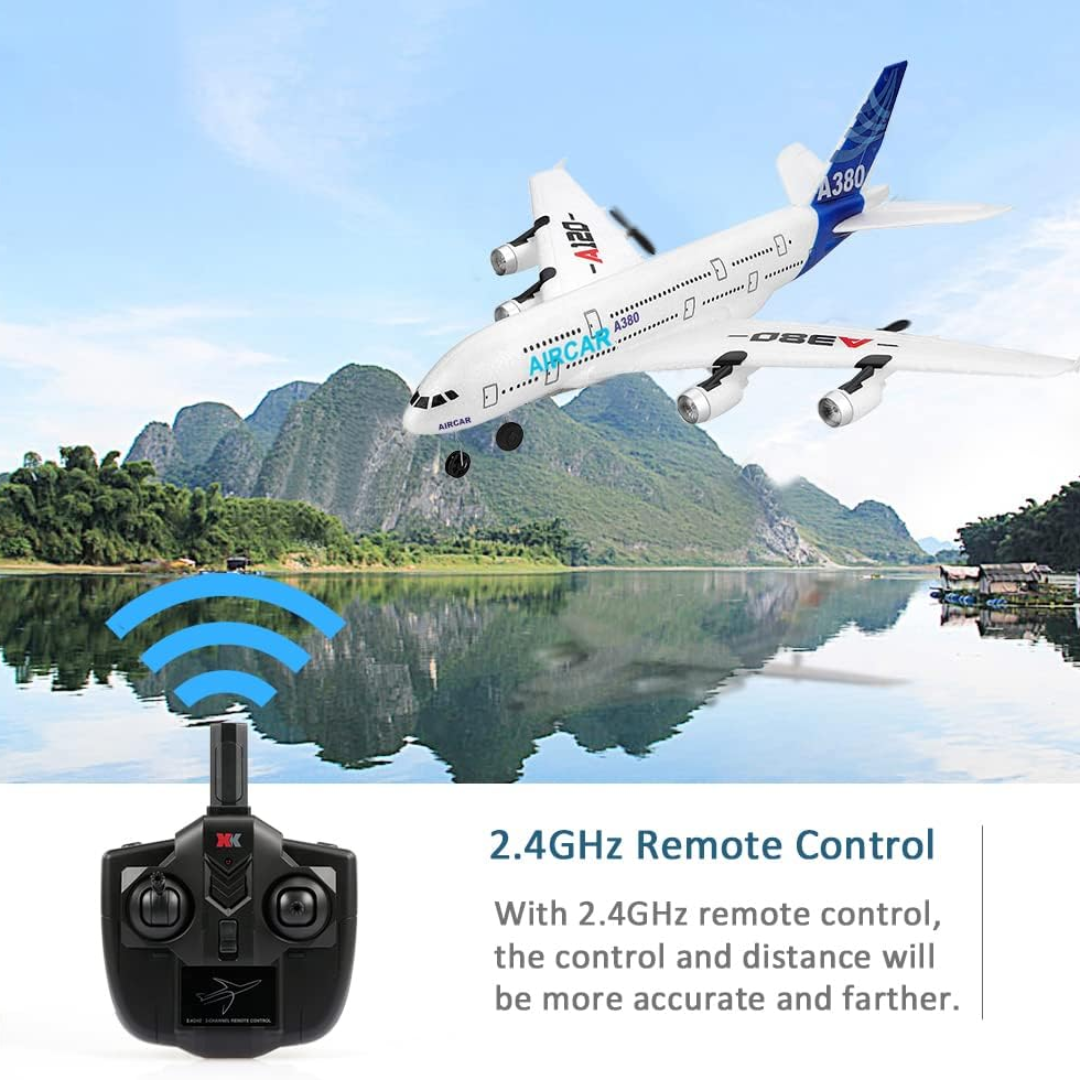 RC Glider Airplane with 3 Channel Control, 420mm Wingspan and Rechargeable Battery