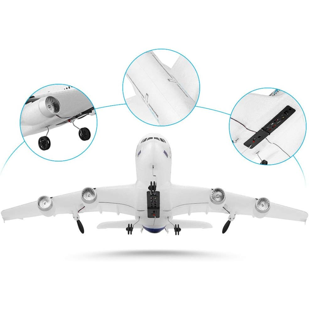 RC Glider Airplane with 3 Channel Control, 420mm Wingspan and Rechargeable Battery