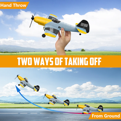 2.4GHz RC Foam Airplane with Gyroscope Stabilization and Rechargeable Battery