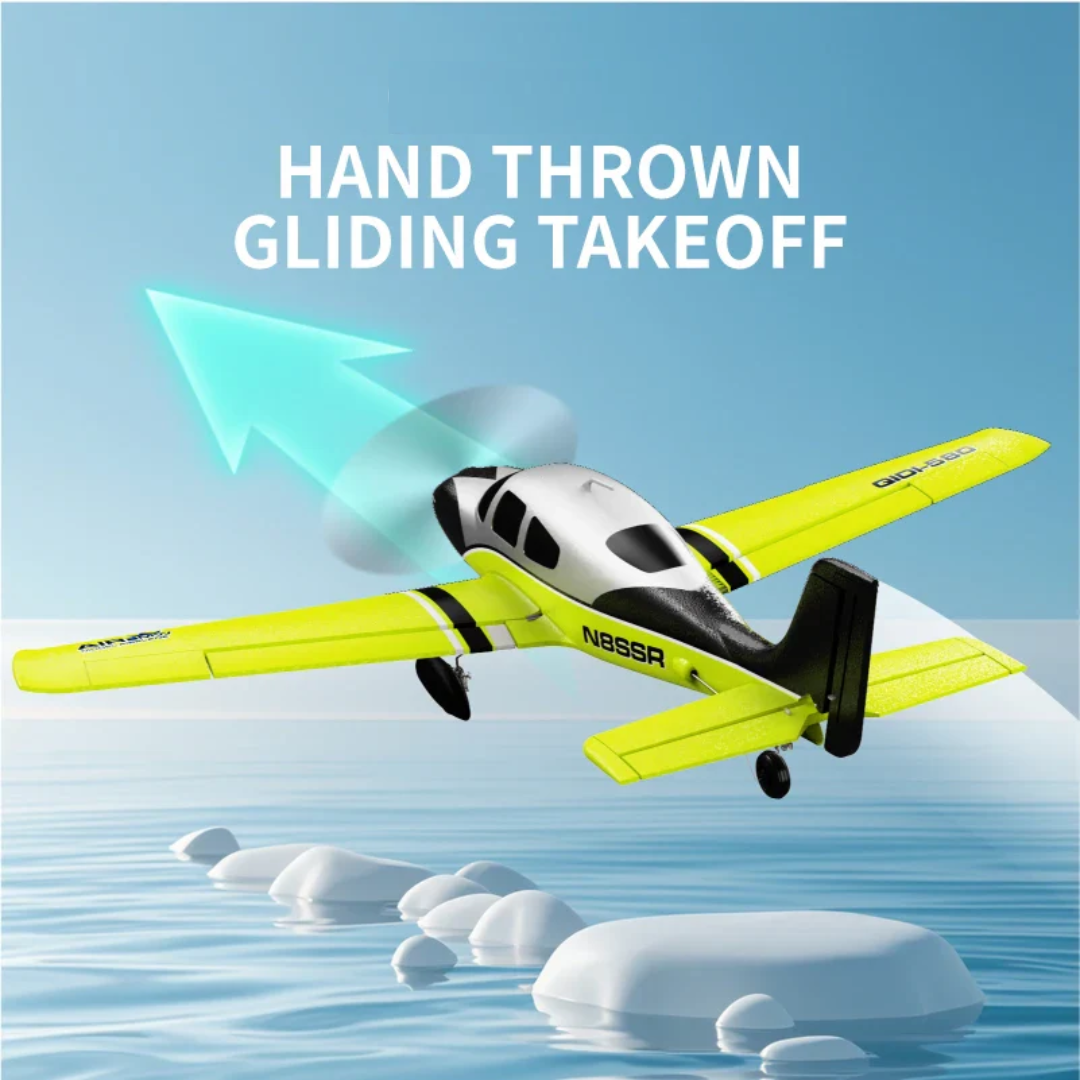 2.4GHz RC Glider Airplane with Brushless Motor, 52cm Wingspan and Rechargeable Battery
