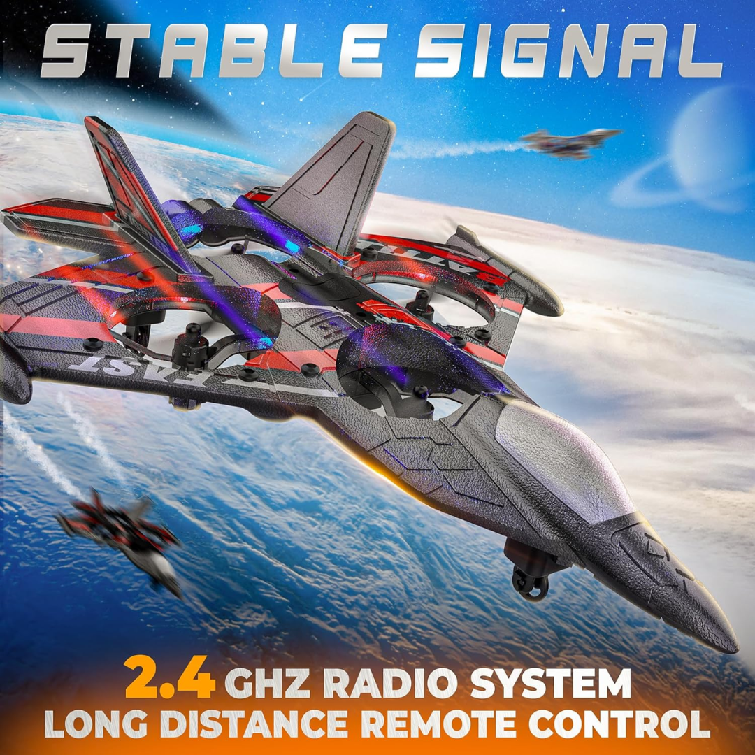 RC Airplane 2.4GHz Remote Control Foam Aircraft with 60m Range