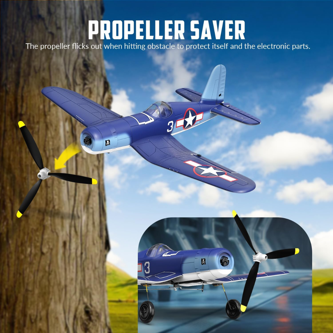 2.4GHz RC Airplane with Gyroscope Stabilization, 4 Channel Control and 400mm Wingspan