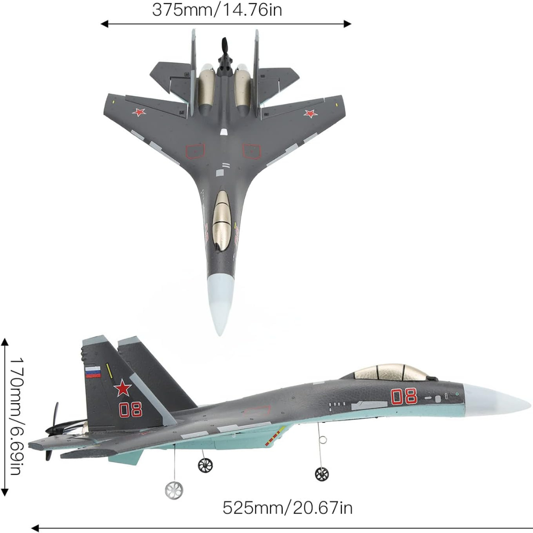 RC Airplane 4 Channel Foam Aircraft with 6 Axis Stabilization and 525mm Wingspan